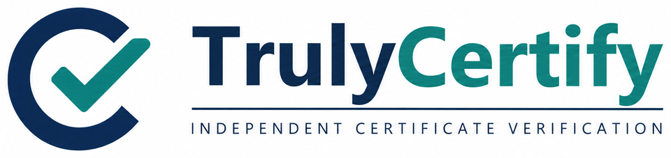 TrulyCertify — Independent Certificate Verification